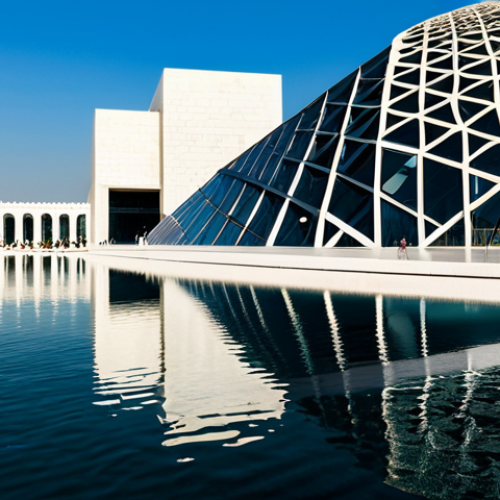Home 17 Architectural Marvel**
"The Louvre Abu Dhabi's stunning dome, bathed in sunlight creating dappled patterns on the white walls below, reflecting in the surrounding water. Modern architecture blends seamlessly with the natural environment. Fully clothed visitors stroll through the open spaces. Safe for work, appropriate content, professional architectural photography, perfect anatomy, natural proportions, family-friendly, high quality."
**